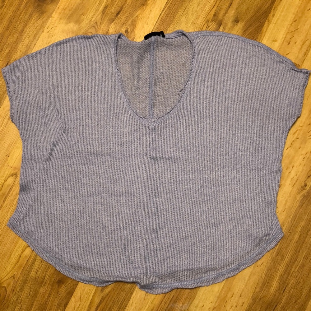 Purple wide short sleeve